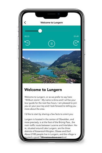All points of interest along the routes are described in text and pictures. Narration of interesting information along the tours adds to the audio experience.