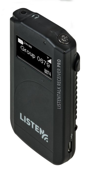 ListenTALK headphones or your own smartphone headphones can be connected to the 3.5mm jack plug on the LKR-11 receiver.